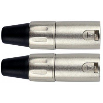 Conector XLR Macho. Pack 2 unidades. Kirlin