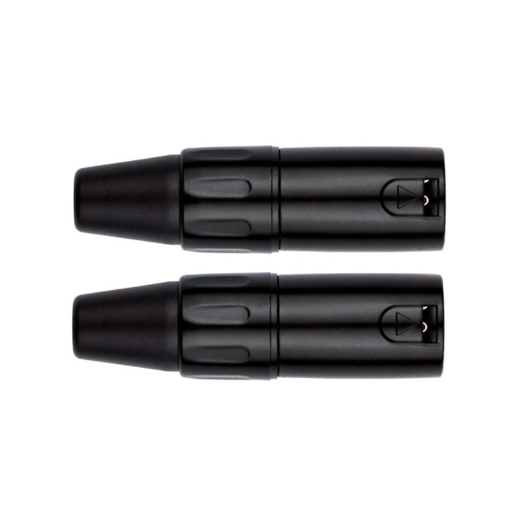 Conector XLR Macho Negro. Pack 2 unidades. Kirlin Conector XLR Macho Negro. Pack 2 unidades. Kirlin