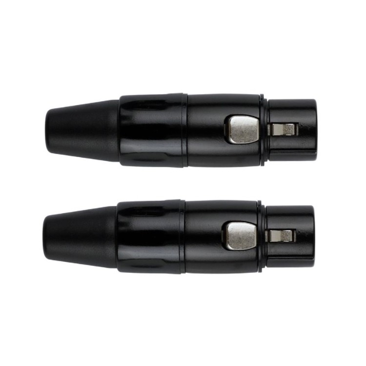 Conector XLR Hembra Negro. Pack 2 unidades. Kirlin Conector XLR Hembra Negro. Pack 2 unidades. Kirlin