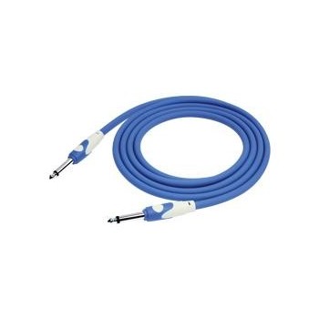 Cable 6,3 mono a plug 6,3 mono. 6 mts. Azul. Kirlin