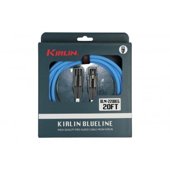 XLR Macho a XLR Hembra 3mts BLUE LINE. Kirlin